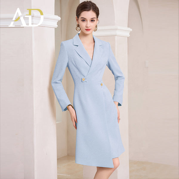 Blue Host Formal Blazer Dress