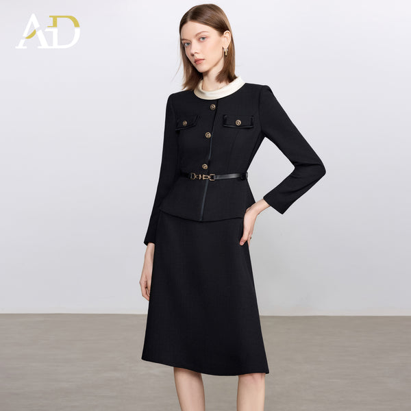 Champagne Elegant A-Line Dress